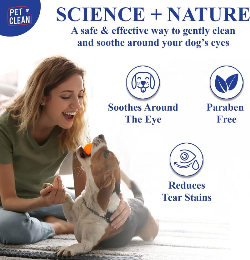 Pet Clean Primrose Oil Eye & Ear Pads - Clinically Approved, Gentle Care for Dogs & Cats - 50 Count (Pack of 1) - Image 2
