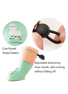 SYOSI 4Pcs Waterproof Dog Boots Waterproof Dog Shoes for Small Medium Dogs Anti-Slip Dog Boots for Hiking Soft Breathable Paw Protectors for Dogs Outdoor Night Use  - Image 2