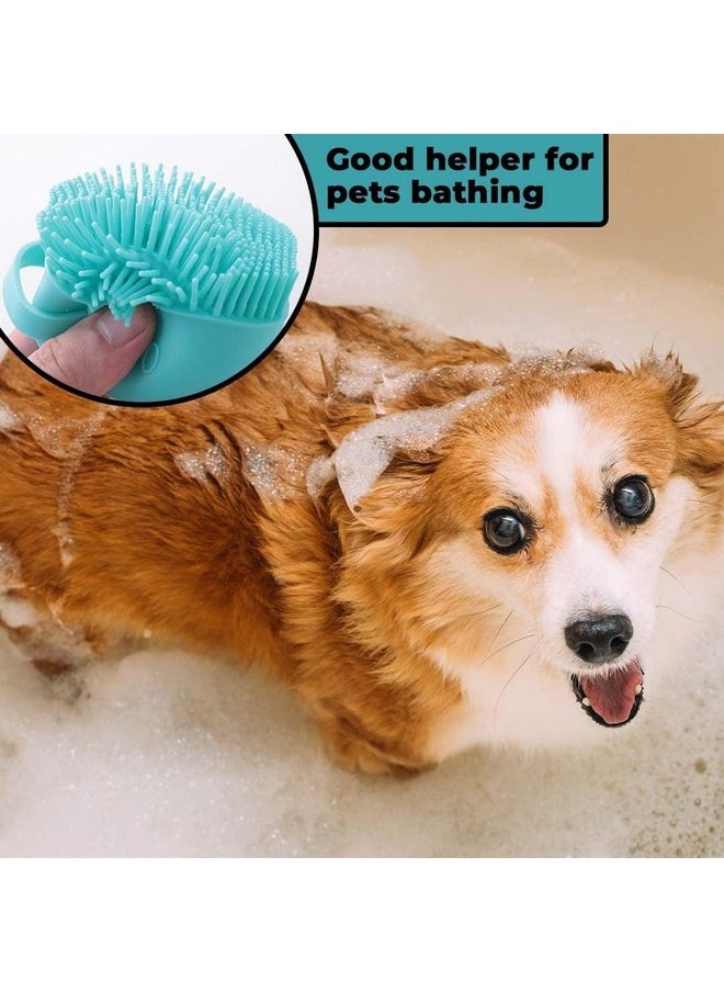 Pack Of 6 Dog Brush With Shampoo Container|Cat & Dog Bath Brush For Bathing|Exfoliating|Scrubbing|Massaging & Relaxing|Soft Silicone|Suitable For All Pets|Pt230B|Blue - pzsku/ZE82B5F336D00C270CBDCZ/45/_/1728310200/d9dad5ff-e042-4372-b68d-d99a398ecf66