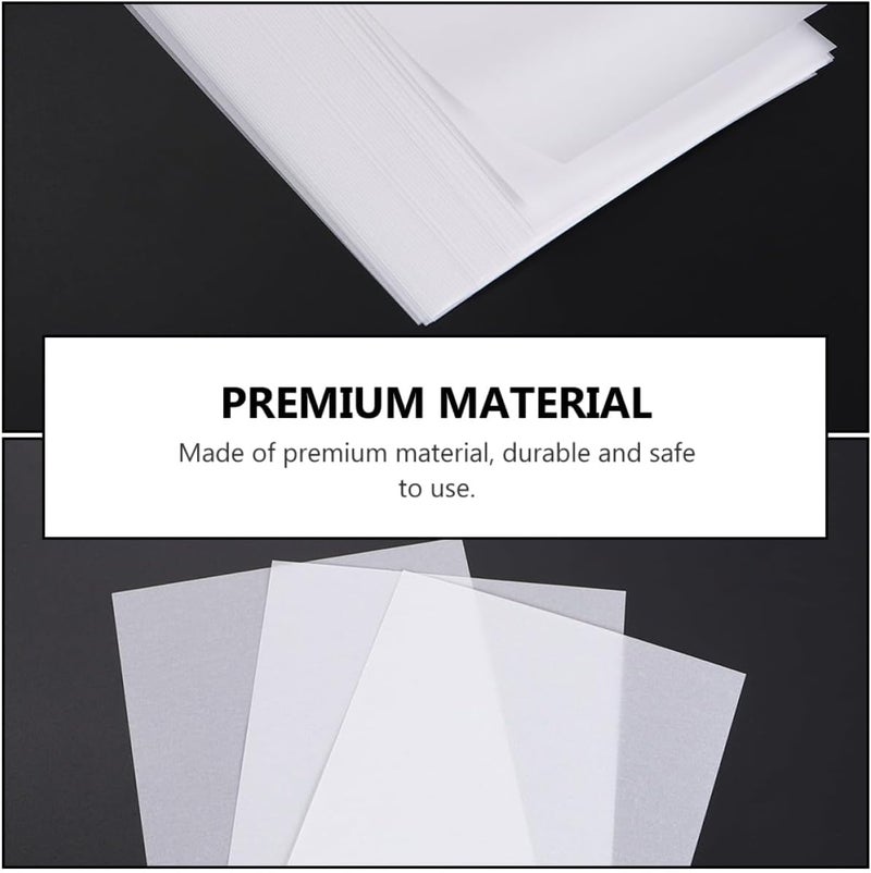 OSOLADY White Sulphite Tracing Paper 150 Sheets 15x10cm Translucent Calligraphy Copy Paper for Artists DIY Sketching and Creative Work - Image 4