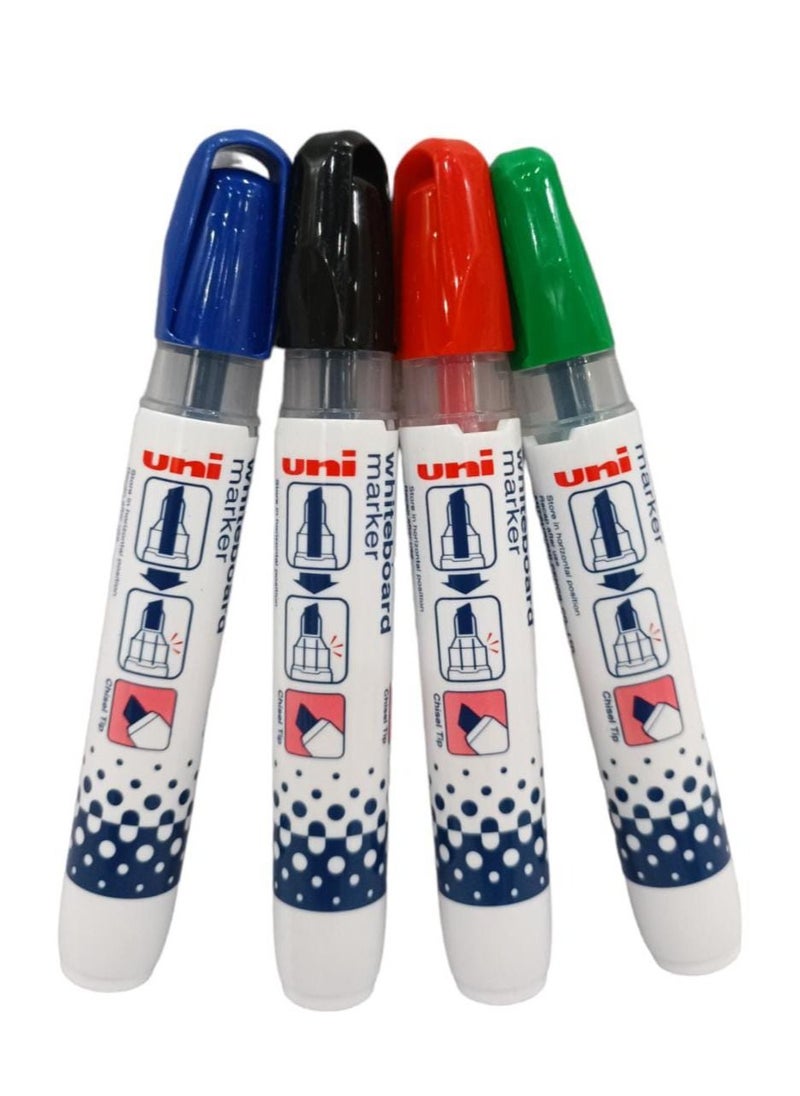 Uniball 4-Piece White Board Marker Multicolour  - Image 1