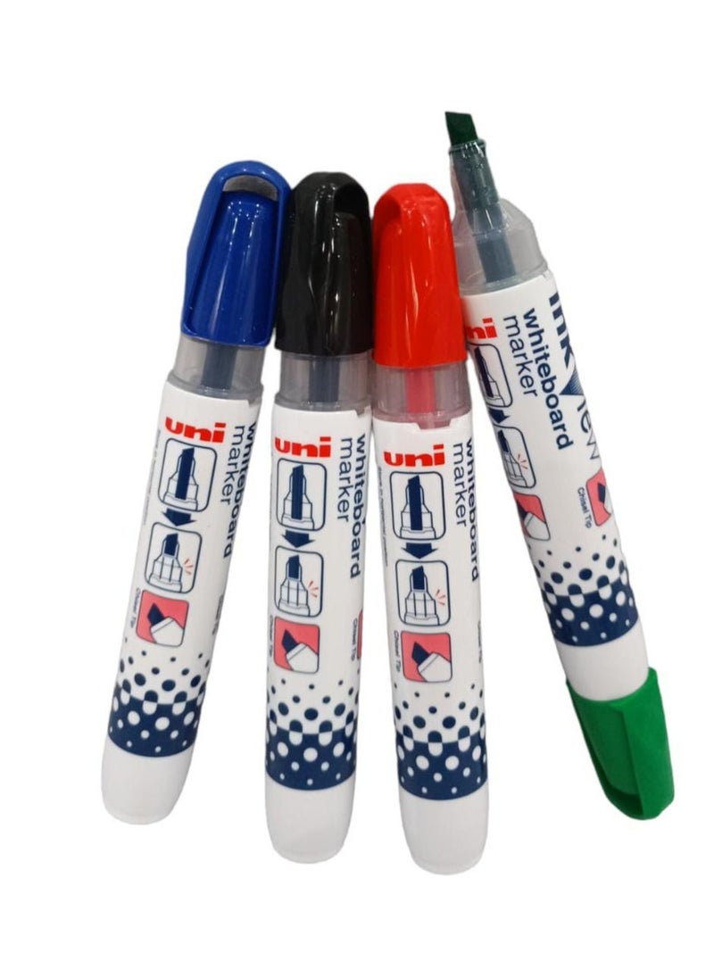 Uniball 4-Piece White Board Marker Multicolour  - Image 4
