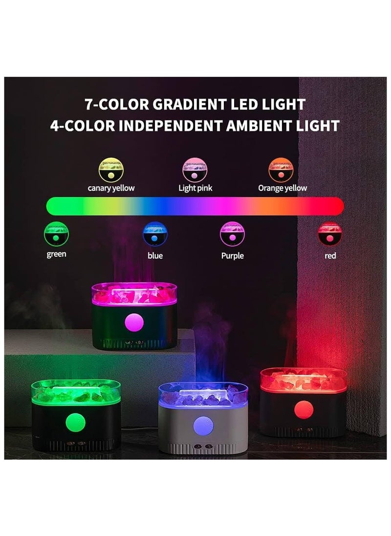 Essential Oil Diffuser for Home, 7 Color Gradient LED Lights, Ultrasonic Humidifier, Aromatherapy Diffuser, for Home, Bedroom, Office, Auto Shut-Off 200ml (White)  - Image 5