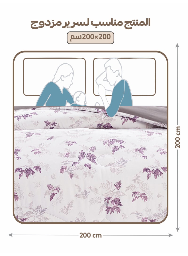 Doona Bedding Comforter Set, Fits 200×200 cm King Size Bed – 6 Pcs Reversible Printed Design – 350 GSM All-Season Comforter – Premium Brushed Microfiber - Image 3