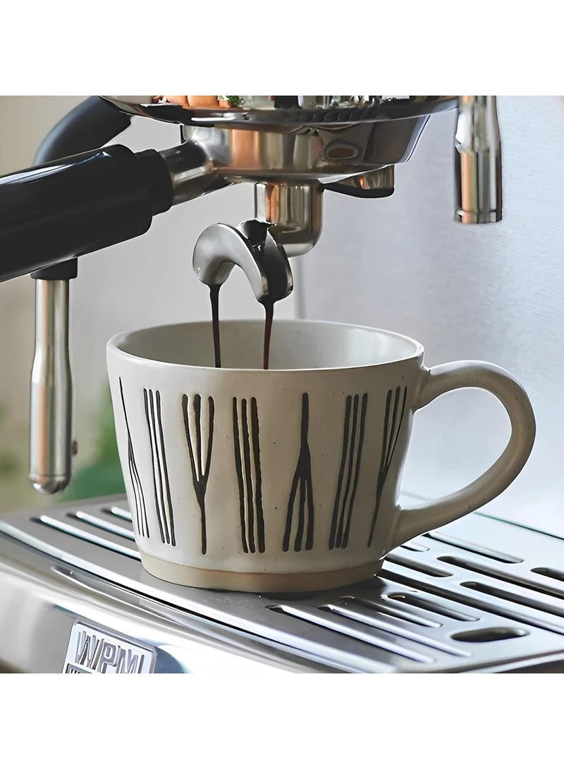 Bukela Ceramic Coffee Mug Cup Handle 350ML Tea Mug Drinking Cup For Cappuccino Latte Espresso Beverage - Image 1