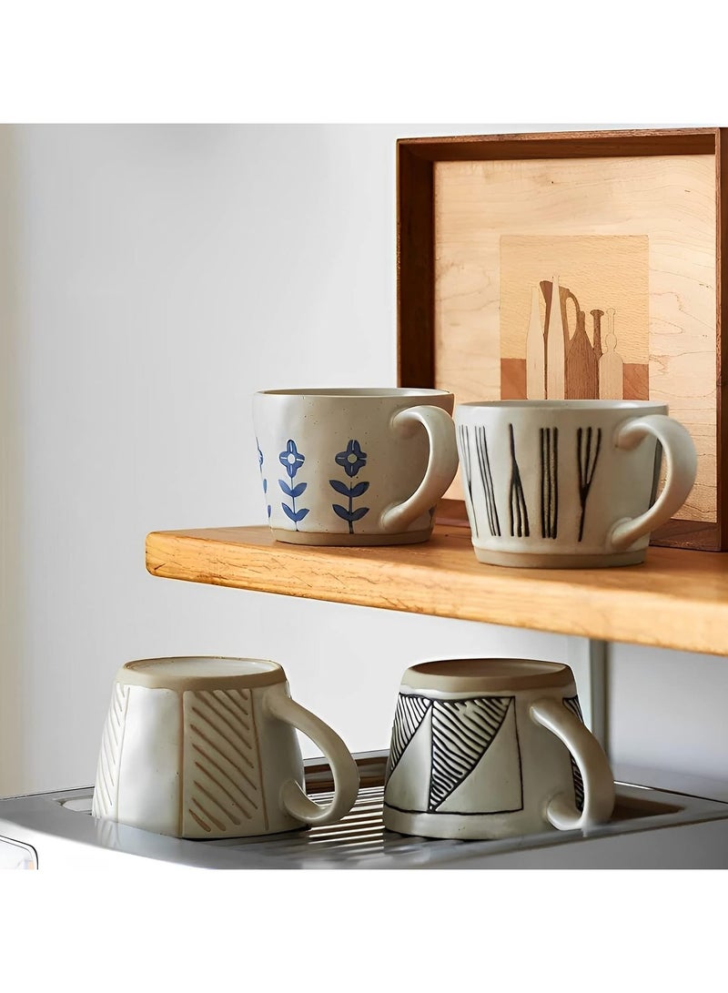 Bukela Ceramic Coffee Mug Cup Handle 350ML Tea Mug Drinking Cup For Cappuccino Latte Espresso Beverage - Image 5