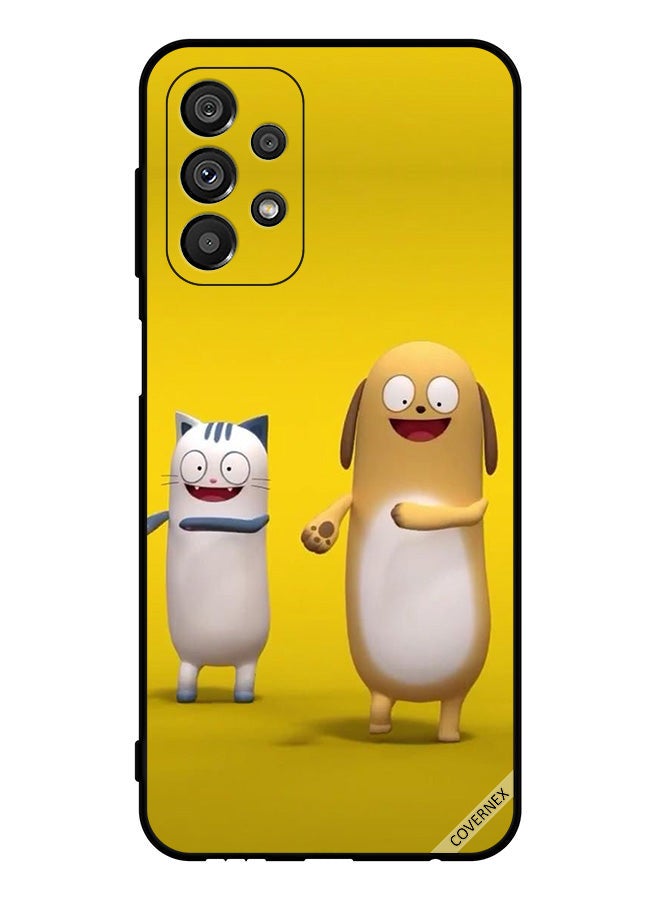Covernex Protective Case Cover For Samsung Galaxy A23 5G Cat Dog Story - Image 1