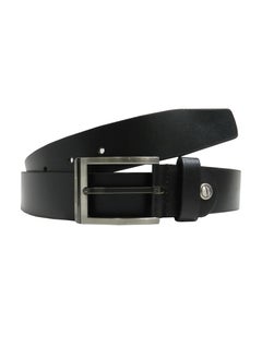 LAVERI LEATHER GENUINE LEATHER 35MM FORMAL AND CASUAL BLACK BELT FOR MENS  - Image 1