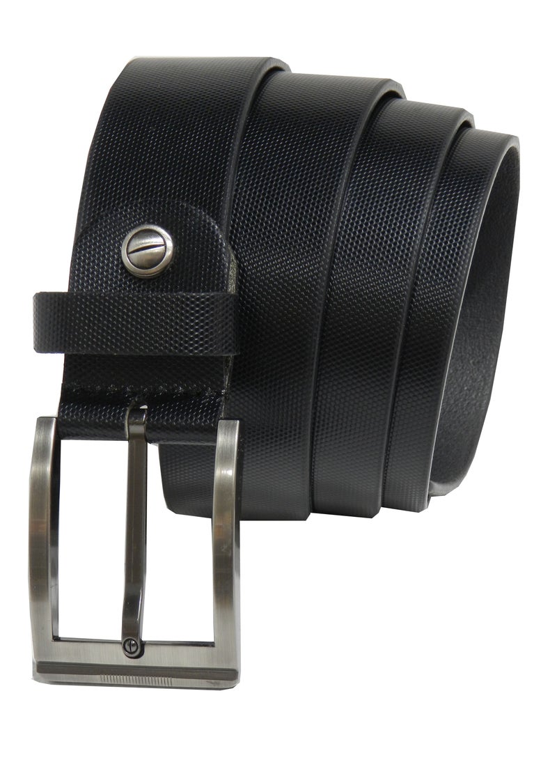 LAVERI LEATHER GENUINE LEATHER 35MM FORMAL AND CASUAL BLACK BELT FOR MENS - Image 2