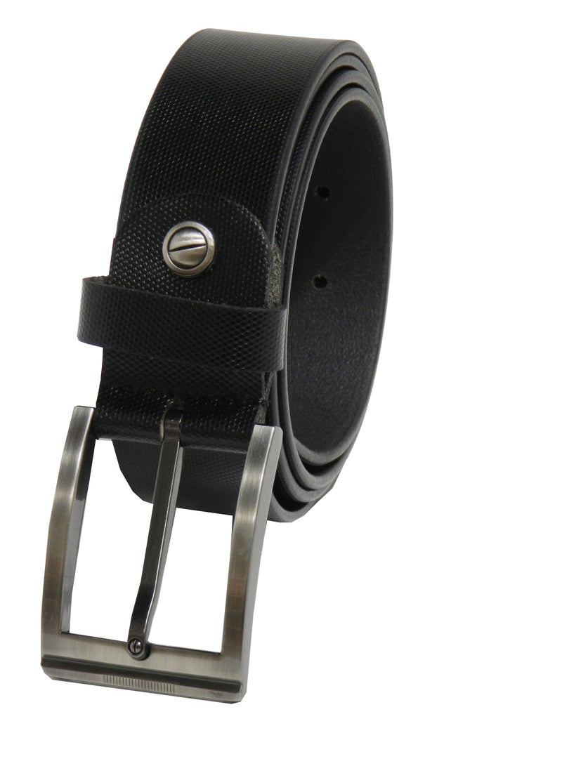 LAVERI LEATHER GENUINE LEATHER 35MM FORMAL AND CASUAL BLACK BELT FOR MENS - Image 4