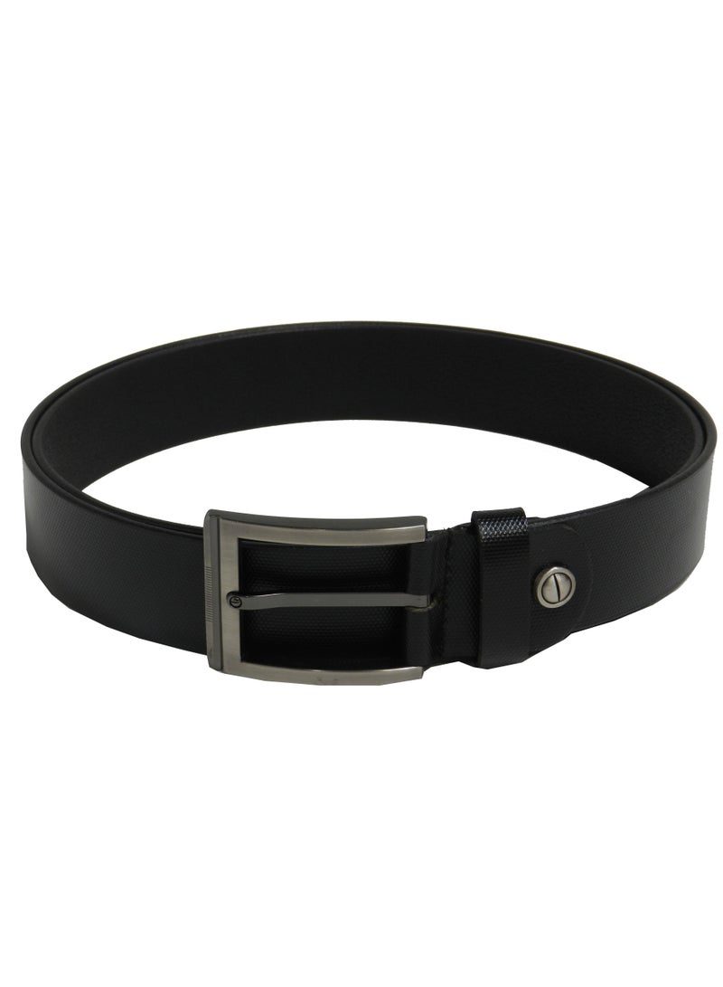 LAVERI LEATHER GENUINE LEATHER 35MM FORMAL AND CASUAL BLACK BELT FOR MENS - Image 3