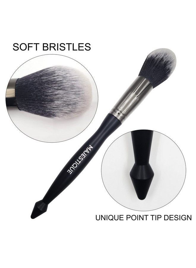 MAJESTIQUE Large Powder Mineral Brush Premium Synthetic Kabuki Brush Foundation Makeup Brush Powder Brush And Blush Brush For Daily Makeup Fc32  - Image 5
