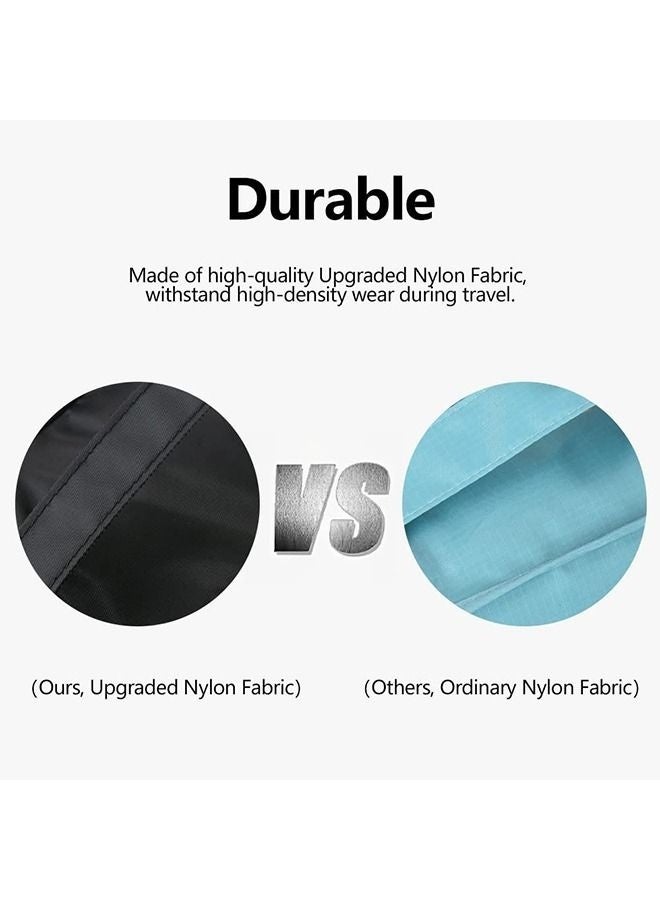 يلا جوي مجموعة من 7 منظمات تعبئة للسفر لتوفير المساحة، مكعبات تعبئة، منظمات أمتعة يسهل العثور عليها، إكسسوارات سفر متينة، منظمات أمتعة مصنوعة من قماش نايلون أسود مطور - Image 5