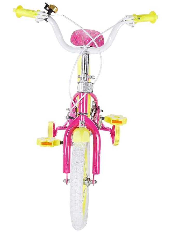 L.O.L. SURPRISE! Lol Bicycle 14" Fuchsia & Green For Kids With Training Wheels - Image 4