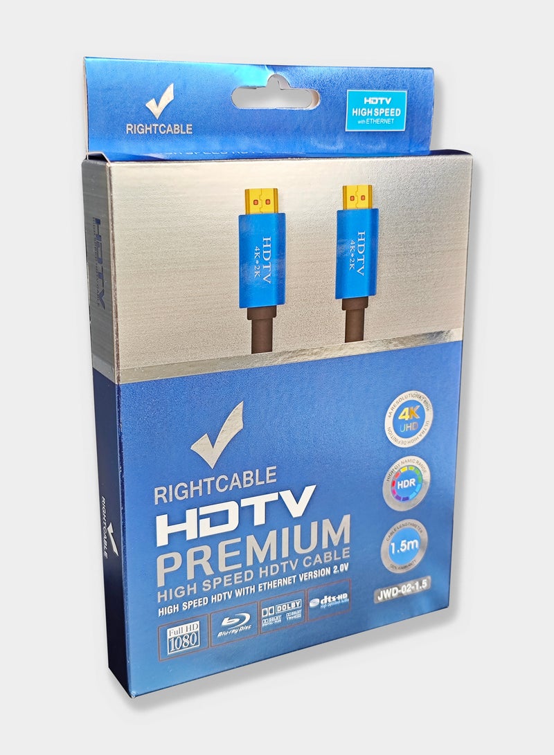 Gasin HDMI Cable HDMI Premium High Speed 18Gbps 4K@60Hz and 2K@144Hz HDMI Dynamic HDR Dolby Vision eARC Compatible MacBook Pro 2021 Switch PS5 PS4 Xbox Roku UHD TV Blue - Image 3