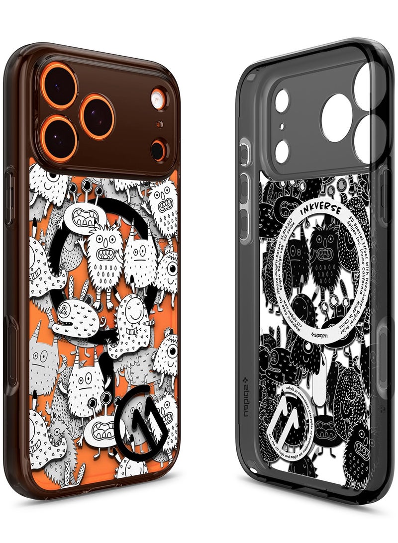 Spigen Ultra Hybrid MagFit for iPhone 17 PRO Case Cover with MagSafe [3D Spatial Effect with Hexa-Layer Print] - C11 Inkverse - Image 1