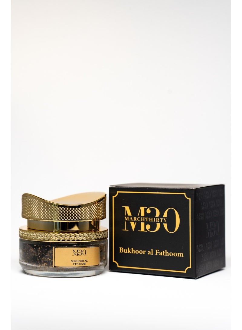 March Thirty Bukhoor Al Fathoom – Arabic Oud Bakhoor – Long Lasting Home Fragrance Incense & Oud - Image 1