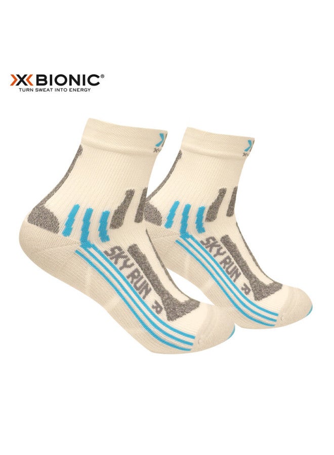 Xbionic Uni Marathon Women's Silver Socks V2.0 W135 White/blue 22.5cm-23cm - Image 4