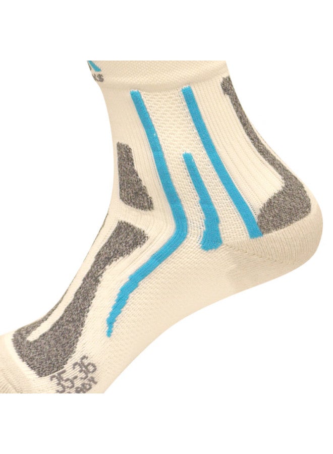 Xbionic Uni Marathon Women's Silver Socks V2.0 W135 White/blue 22.5cm-23cm - Image 2
