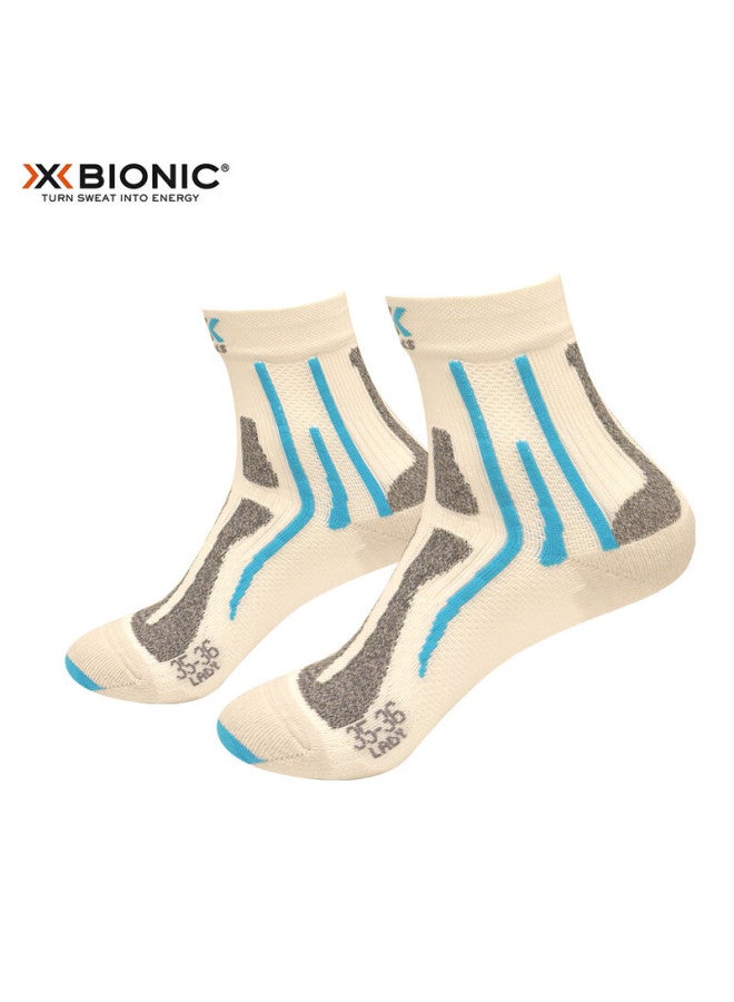 Xbionic Uni Marathon Women's Silver Socks V2.0 W135 White/blue 22.5cm-23cm - Image 1