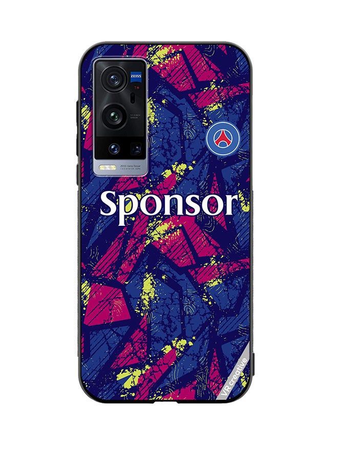 VR CREATIVE Protective Case Cover For Vivo X60 Pro Plus Jersey Design Multicolour - Image 1
