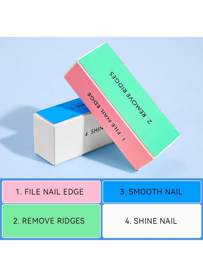 TsMADDTs Nail Files and Buffers 13 PCS Nail Buffer Block Nail Kit with Buffers, 3-Way Sanding Block, 4-Way Nail Buffers, Buffer Nail File 100/180, Cuticle Nippers & Cuticle Pusher - Image 4