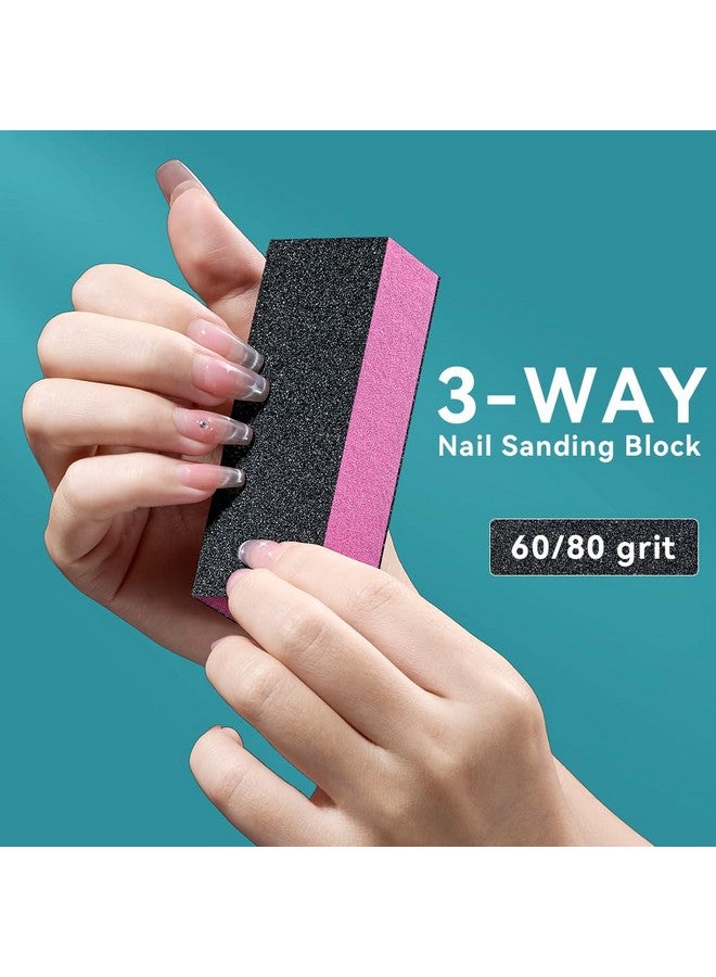 TsMADDTs Nail Files and Buffers 13 PCS Nail Buffer Block Nail Kit with Buffers, 3-Way Sanding Block, 4-Way Nail Buffers, Buffer Nail File 100/180, Cuticle Nippers & Cuticle Pusher - Image 3