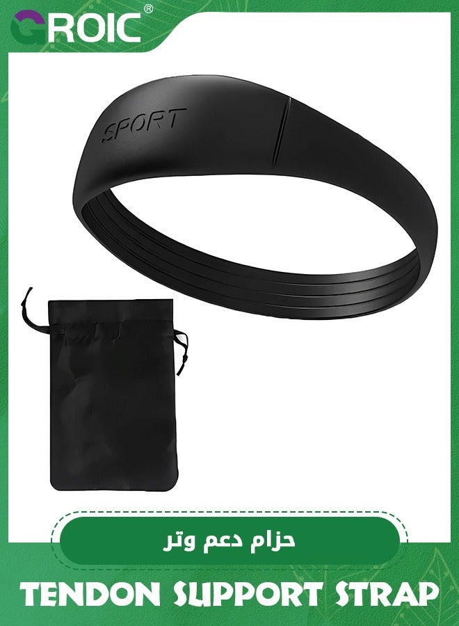 GROIC Knee Strap Patella Support, Knee Brace,Knee Band for Patellar Tendon Pain Relief,Patellar Ring Knee Stabilizer,Silicone Patellar Knee Brace for Working Out Basketball Running  - Image 2