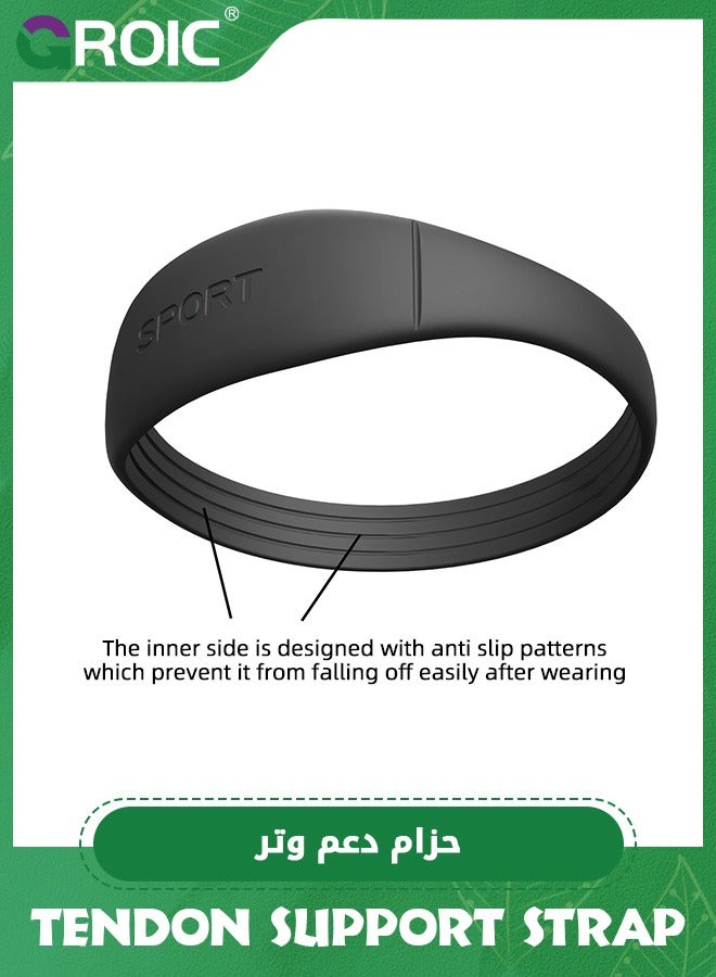 GROIC Knee Strap Patella Support, Knee Brace,Knee Band for Patellar Tendon Pain Relief,Patellar Ring Knee Stabilizer,Silicone Patellar Knee Brace for Working Out Basketball Running  - Image 5