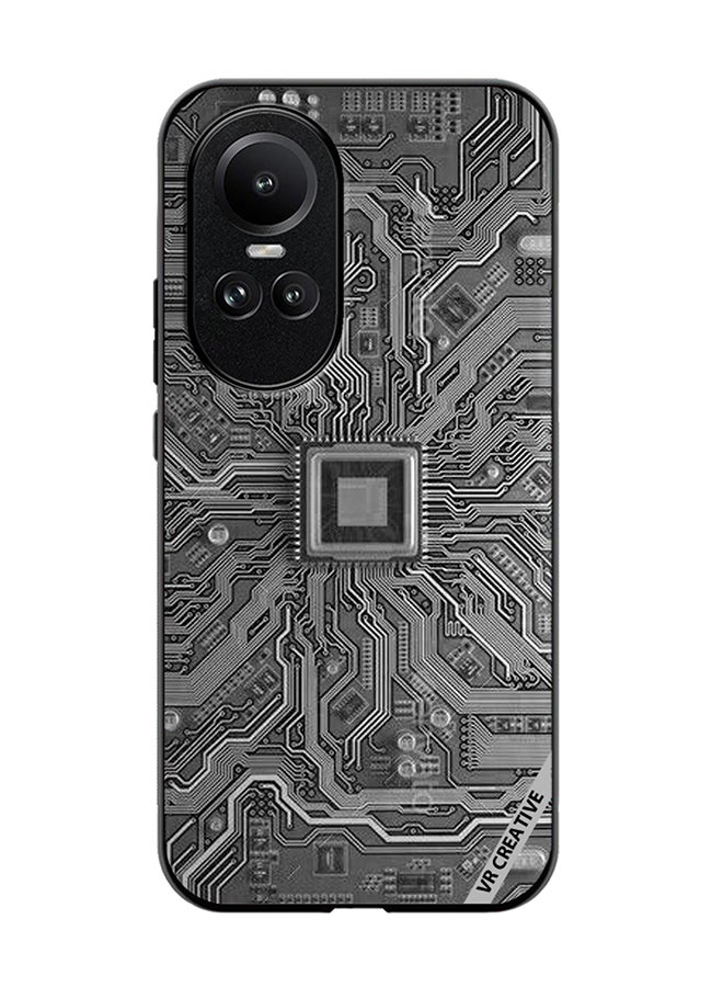 VR CREATIVE Protective Case Cover For Oppo Reno 10 Layer Design Multicolour - Image 1