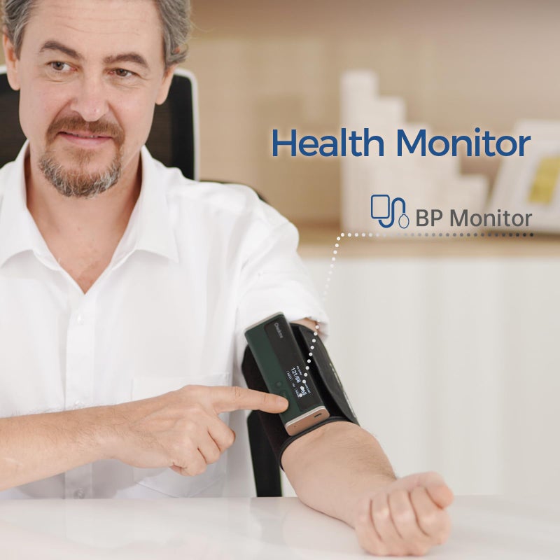 Checkme Blood Pressure Monitor for Home Use - Upper Arm Cuff, Bluetooth BP Machine, Accurate Readings in 30 sec, App Enabled for iOS & Android, Stores 50 BP Readings, FSA/HSA Eligible, Green - Image 2