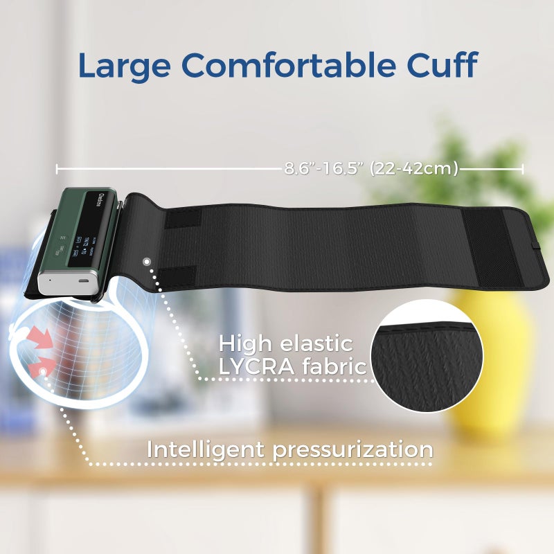 Checkme Blood Pressure Monitor for Home Use - Upper Arm Cuff, Bluetooth BP Machine, Accurate Readings in 30 sec, App Enabled for iOS & Android, Stores 50 BP Readings, FSA/HSA Eligible, Green - Image 4