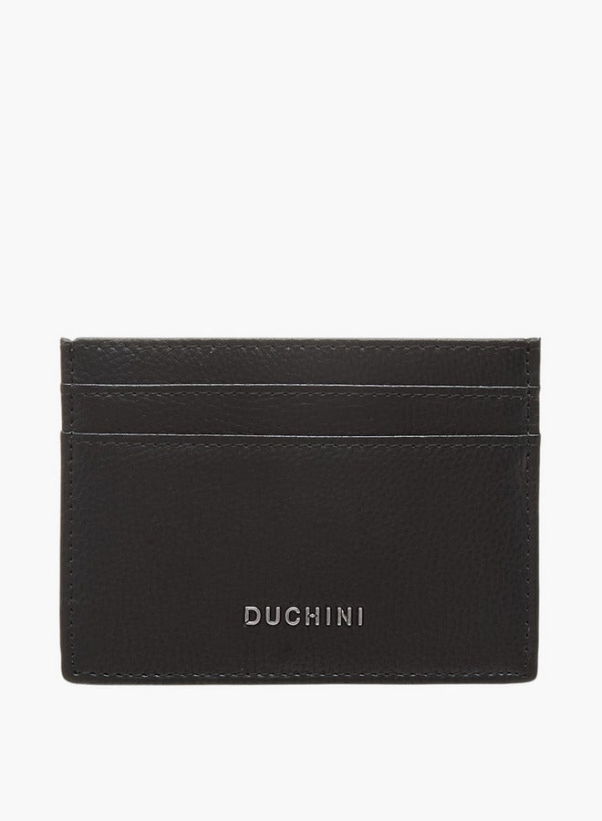 DUCHINI Men's Textured Cardholder with Open Top  - Image 1