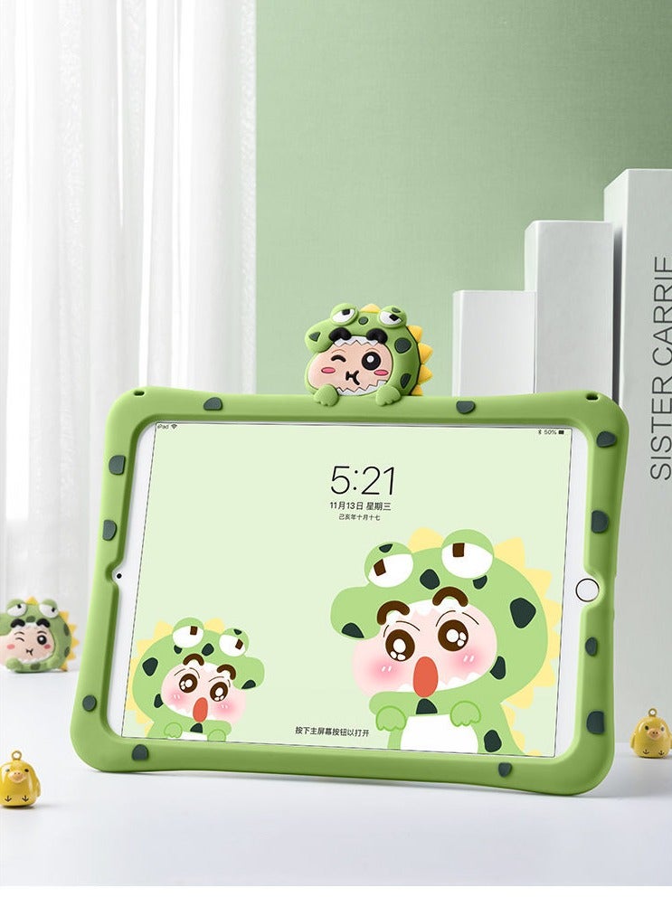 عام “حافظة قوية مضادة للصدمات لجهاز آيباد الجيل التاسع/الجيل الثامن/الجيل السابع مقاس 10.2 بوصة، مع حامل، للأطفال” - Image 1