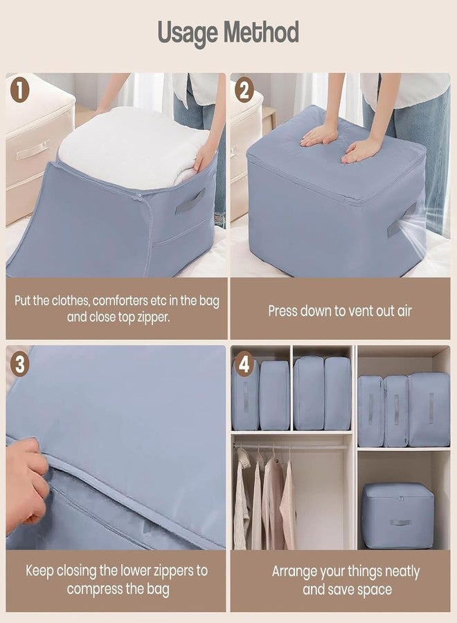 PIHARVA Self Compression Storage Organizer Bag – Large 2-Layer Bag for Clothes, Blankets, Comforters, Travel & Wardrobe Space-Saving Travel & Home Storage Solution - Image 5