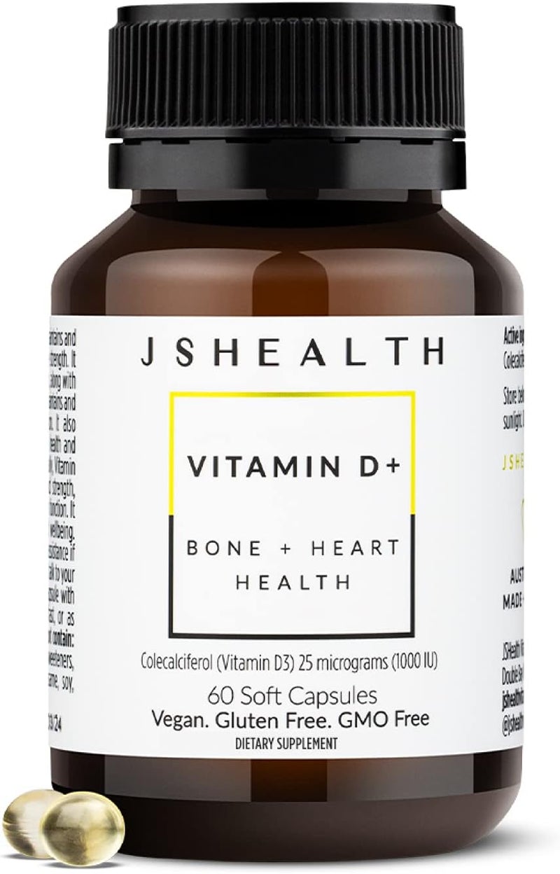JSHealth Vitamin D3 1000iu Supplement for Healthy Muscle Function Bone and Heart Health and Immune Support - Image 1
