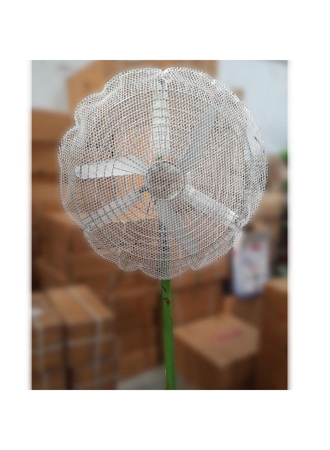 WNE Jaliwale مروحة صناعية مثبتة على الحائط أو قائمة WNE جالي وال HDPE 100% فيرجن مع غطاء شبكة حماية السلامة لحماية الأصابع - شبكة أمان المروحة بحجم 24 إنش - 600 مم - Image 1