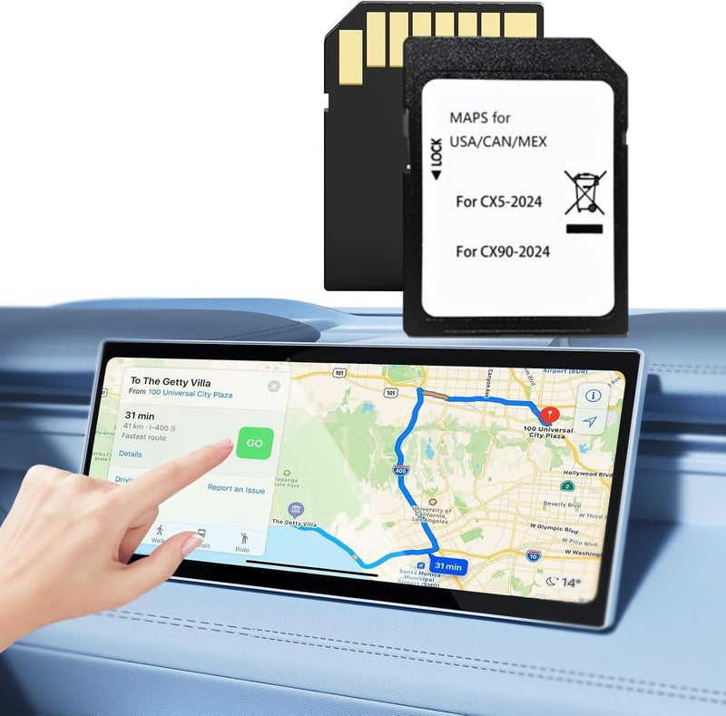 2025 Upgraded KMV6 66 EZ1 Latest Navigation SD Card Compatible with CX5 CX30 CX90 Latest Navigation SD Card Map USACANMX