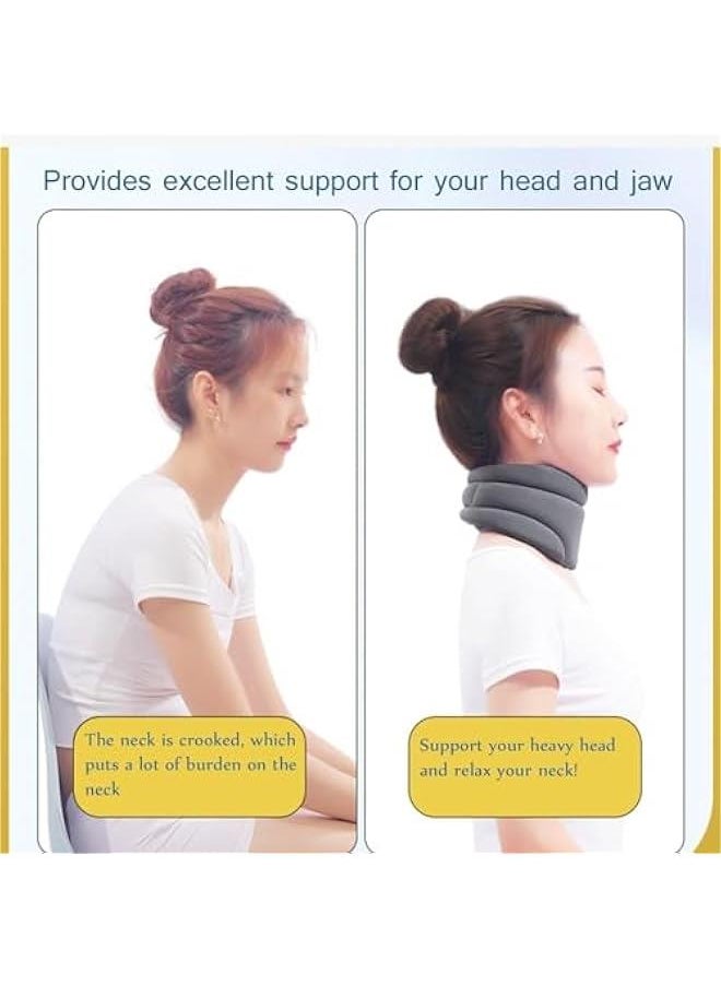 HOOKOR Cervicorrect Neck Brace, 2024 Upgraded,Pillow For Neck Support by Healthy Lab Co,Neck Brace for Sleeping, Neck Brace for Snoring,Neck Support Brace for Neck Pain and Support(Black)  - Image 2