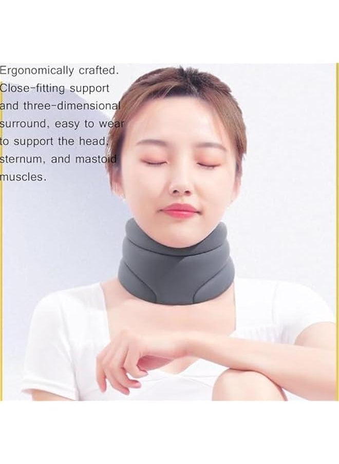 HOOKOR Cervicorrect Neck Brace, 2024 Upgraded,Pillow For Neck Support by Healthy Lab Co,Neck Brace for Sleeping, Neck Brace for Snoring,Neck Support Brace for Neck Pain and Support(Black)  - Image 3
