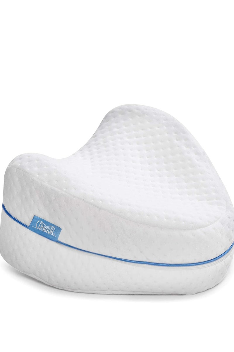 Contour Legacy Leg & Knee Foam Support Pillow - Soothing Pain Relief for Sciatica, Back, Hips, Knees, Joints - As Seen on TV - Image 1