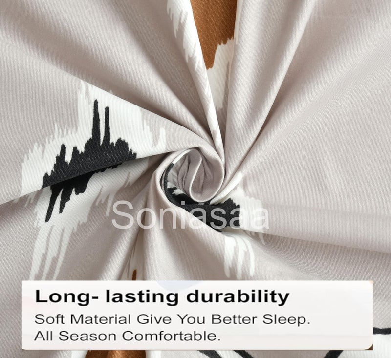 Soniasaa 308 TC Cotton Feel All Around Elastic Fitted Bedsheet, Elastic Fitted Bedsheet Single Size Bedsheet for Single Bed with 1 Pillow Cover, Size - 72 x 36 x 8 Inche Color - Image 3