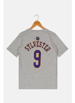 Space Jam Kids Boy Crew Neck Short Sleeve Graphic Print T-Shirt, Grey  - Image 2