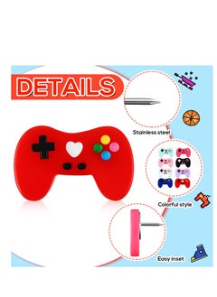 Excefore 24 Pcs Push Pins, Game Controller Decorative Pushpins, Colorful Thumb Tacks, Video Game Cork Board Tacks, Cute Push Pins for Photo Wall Cork Board Bulletin Board Home Wall Random Pattern Decorations  - Image 2
