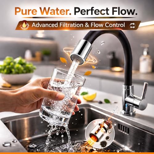 Volo 360 Degree Swivel Spout for Basin Mixture and Flexible Silicone Taps (Black) - Image 5