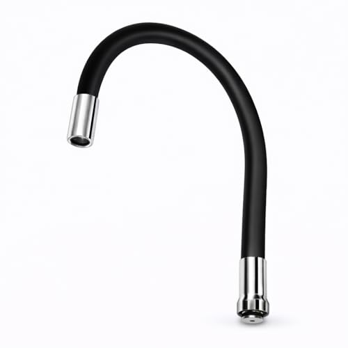 Volo 360 Degree Swivel Spout for Basin Mixture and Flexible Silicone Taps (Black) - Image 1