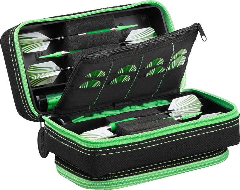 CASEMASTER Plazma Pro, 6 Dart Case for Soft and Steel Tip Darts, Features Large Front Mobile Device Pocket, Built-In Storage Tubes and Pockets for Flights, Tips, Shafts, and Personal Items - Image 1