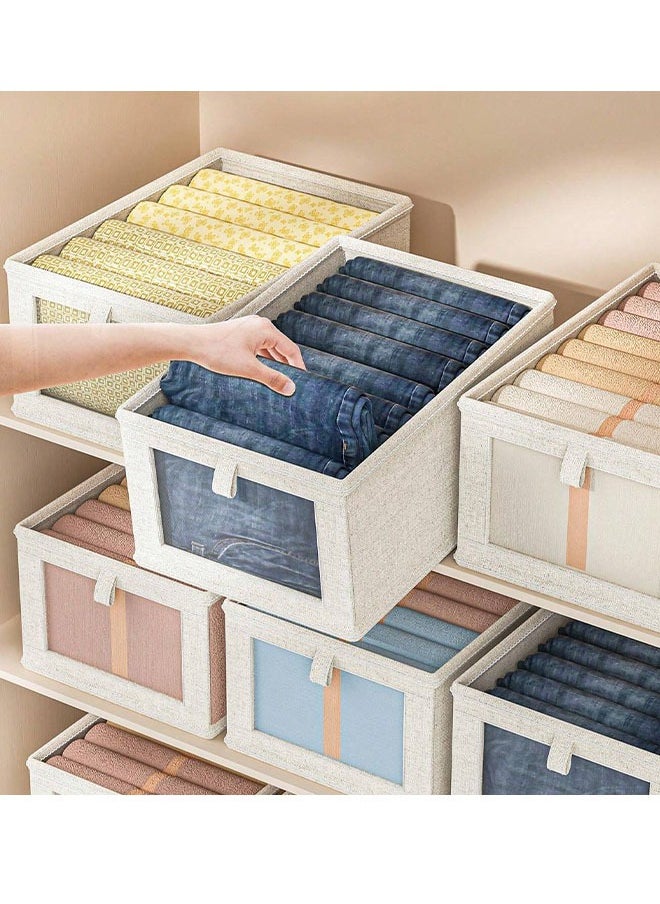 Generic 1-Piece Clothes Storage Box, Socks Storage Box, Pants Storage Box, Shirt Storage Box, Visual Window, Foldable and Washable, Suitable for Storage Under the Bed or Drawer in Home Closets  - Image 1