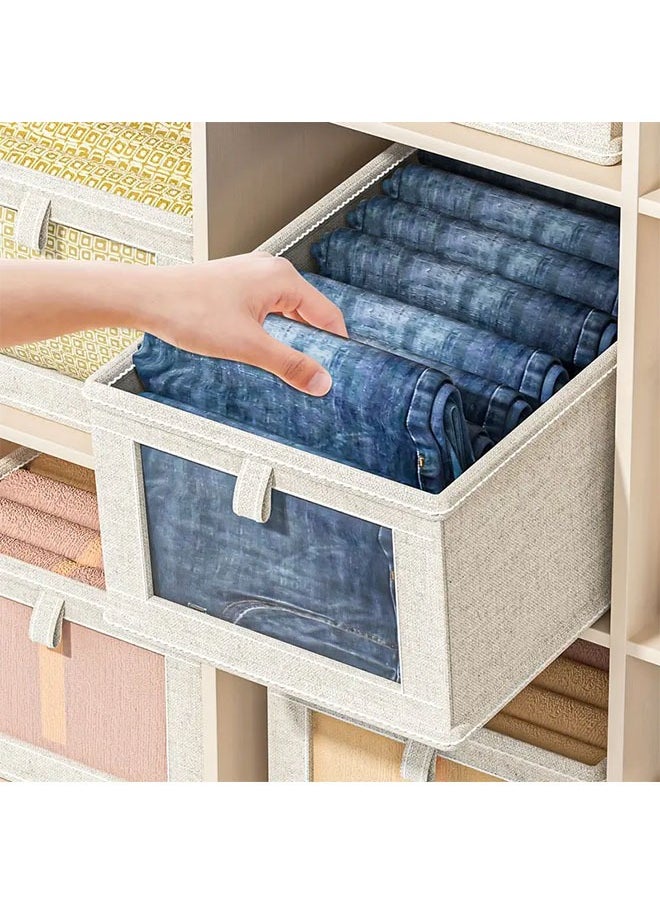 Generic 1-Piece Clothes Storage Box, Socks Storage Box, Pants Storage Box, Shirt Storage Box, Visual Window, Foldable and Washable, Suitable for Storage Under the Bed or Drawer in Home Closets  - Image 3