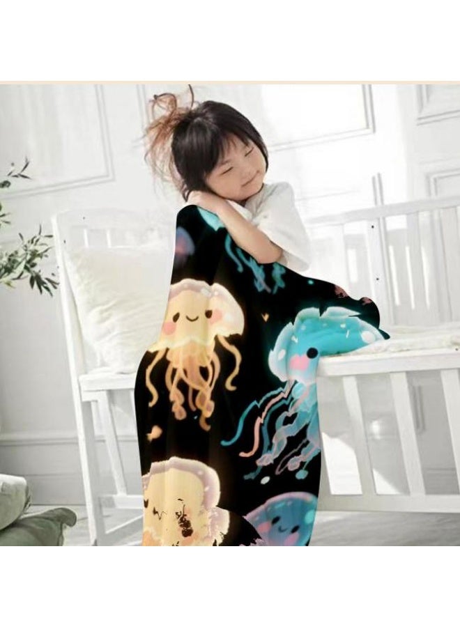 general Baby and children's cartoon flannel thin blanket (warm and comfortable, suitable for sleep, game use) 70cm*100cm - Image 1